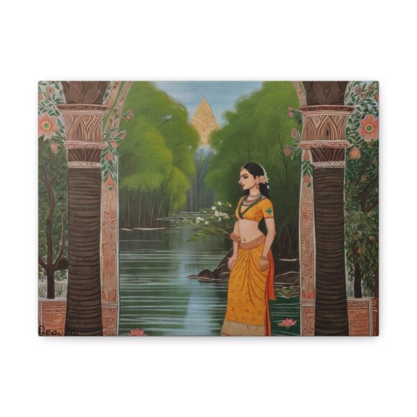 Goddess by Flowers - Canvas Print