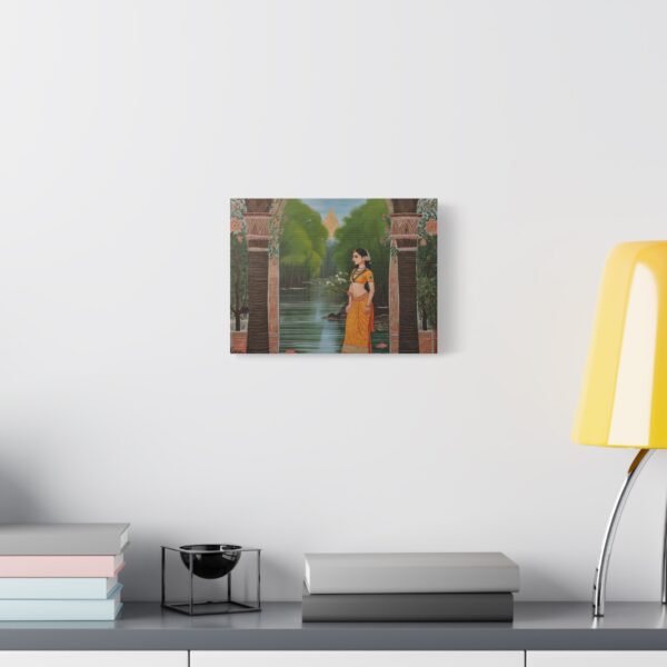 Goddess by Flowers - Canvas Print - Image 3