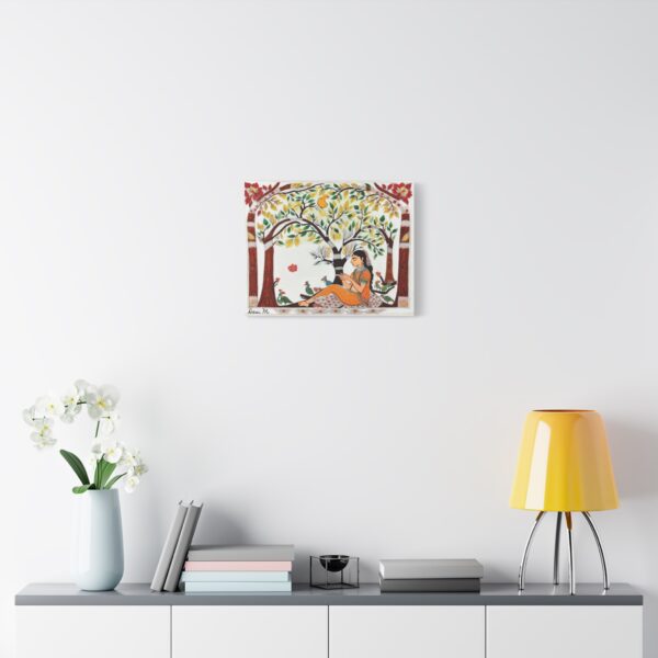 Devi with Peacocks - Canvas Print - Image 3