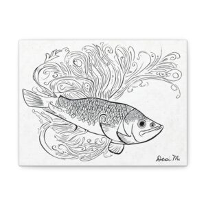 "Fish Swirls" - Simple Art Collection