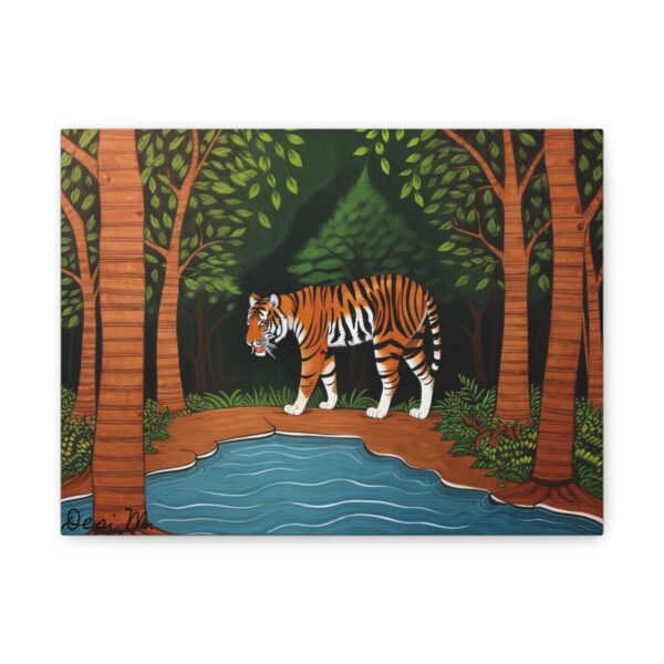 "Thirsty" Tiger - Canvas Print